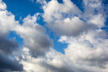 Clouds on the blue sky