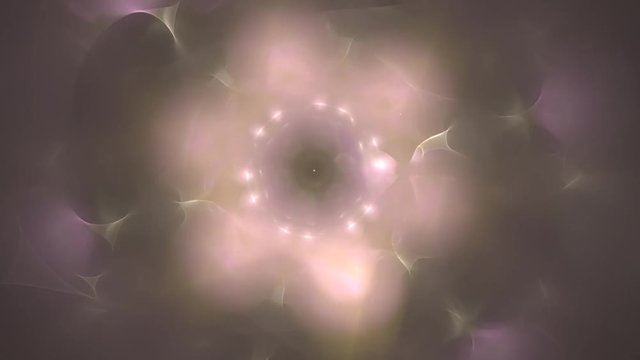 Abstract fractal forms morph and oscillate (Loop)
