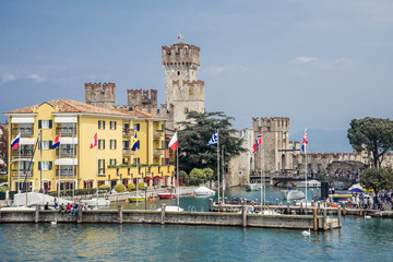 Coastal city on lake Garda, Sirmione, ITaly