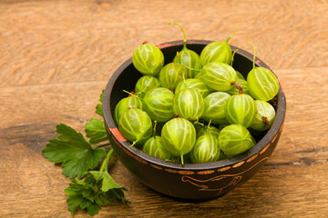 Gooseberries in the bowl