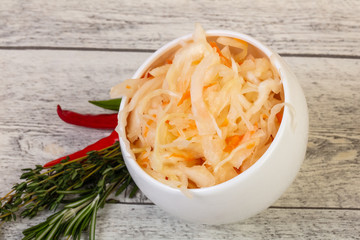 Pickled cabbage - sauerkraut