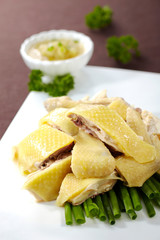 Delicious Chinese cuisine, white cut chicken