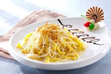 Delicious Chinese cuisine, egg yolk