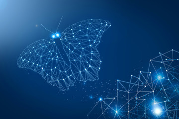 Abstract connected line. Technology concept www.