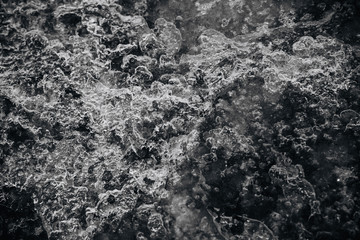 texture frozen ice black white photo