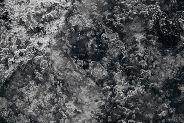 texture frozen ice black white photo