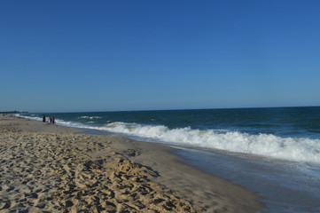 Obraz premium Maputo seascape under blue sky and Indian Ocean in Mozambique
