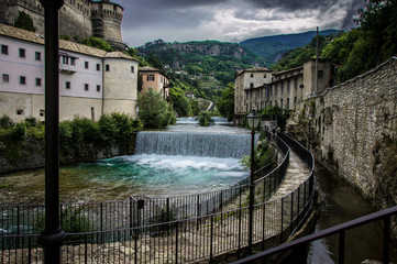 Rovereto old little city in Trentino