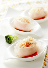 Delicious Chinese cuisine, shark fin dumplings