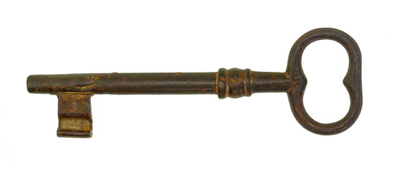 Key isolated on white background with clipping path.