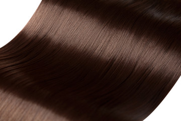 Closeup on luxurious glossy hair