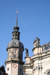 Obraz premium Historical buildings in Dresden old town, Germany