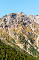 Mountains in the Austrian Alps on a sunny day