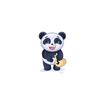 panda extend hand offer business deal