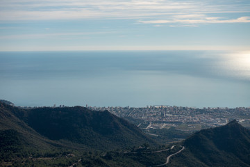 Obraz premium The Mediterranean Sea from the desert of the palms