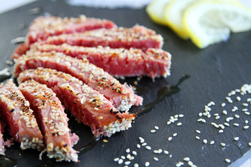 piatto a base di frutti di mare servito in un ristorante pugliese