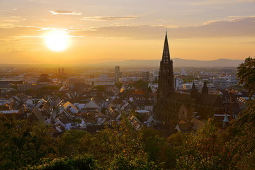 Obraz premium Blick auf Freiburg