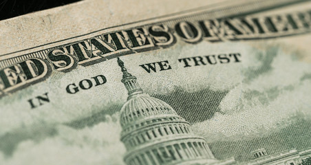 Macro One Dollar Bills