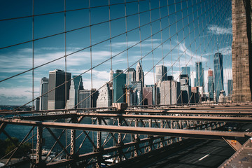 Fototapeta na wymiar New York Brooklyn Bridge