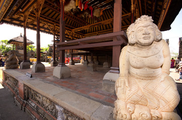 Fototapeta premium Close view to a statue at Batuan temple, Bali, Indonesia 