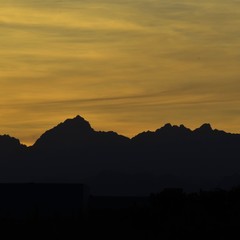 Mountain sunset 