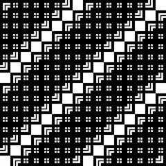 Fototapeta premium Design seamless monochrome zigzag pattern