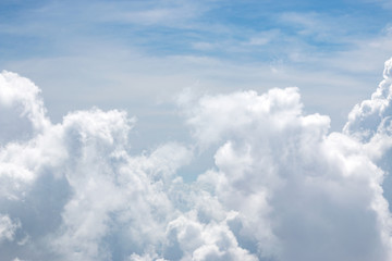blue sky with clouds background.