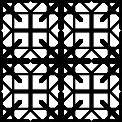 Design seamless monochrome geometric pattern