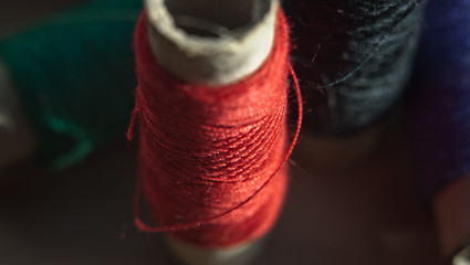 coil of red thread