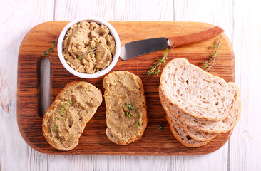 Meat pate - duck mousse spread
