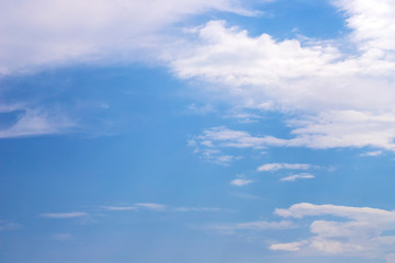 Blue sky with clouds background