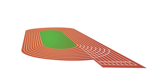 Running tracks. vector illustration