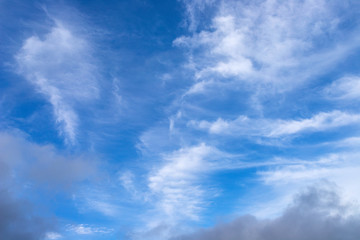 blue sky with clouds background