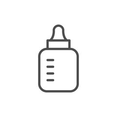 Feeding bottle line icon