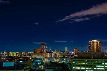 大阪冬の夜景