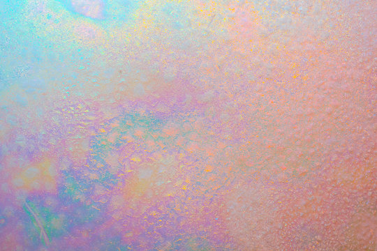 Abstract Pastel Rainbow Iridescent Pearlescent Texture Background