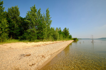 Natur am Geiseltalsee - einem ehemaligen Tagebau - in der Nähe von Merseburg, Sachsen-Anhalt,...