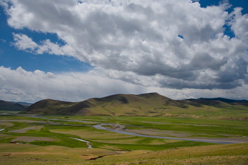 Central Mongolia. The Orkhon river near the town of Kharkhorin.