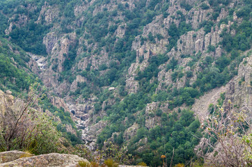 Les gorges du Chassezac et Paysage de Loz&egrave;re,Occitanie.