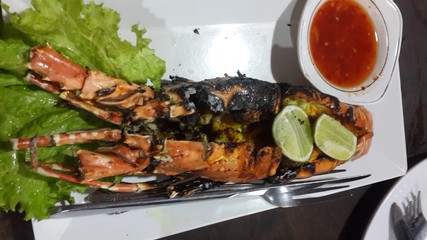 fried fish with vegetables