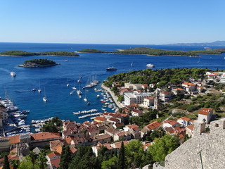 View from Hvar Island Croatia