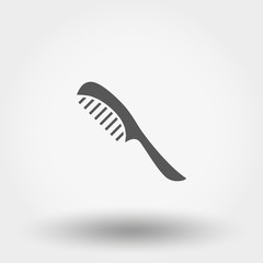 Hairbrush. Crest. Icon. Vector. Silhouette. Flat design