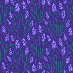 Fototapeta premium Flower Pattern. Endless Background. Seamless