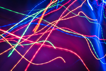 abstract background of chaotic light lines