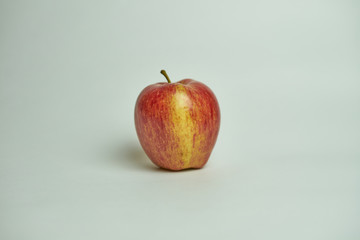 red apple on white background