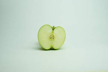 green apple isolated on white background