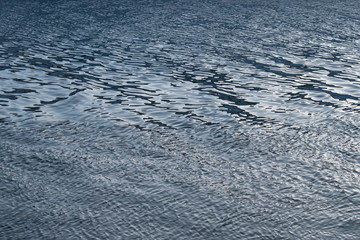 Blue and turquoise water with irregular wave structure