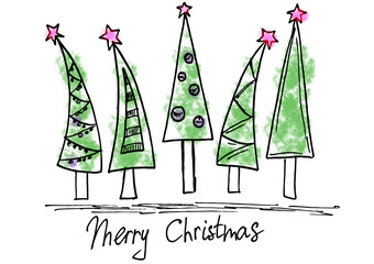 lettering cards for any holidays, hand-drawn and digitized