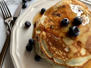 Blueberry pancakes 
