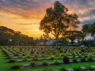 Obraz premium kanchanaburi war cemetery